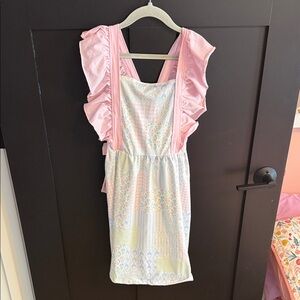 Amazon Pink and Pastel Patchwork Kids Dress